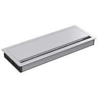 Axessline Single Lid - Bordslock, L290 mm, aluminum/silver